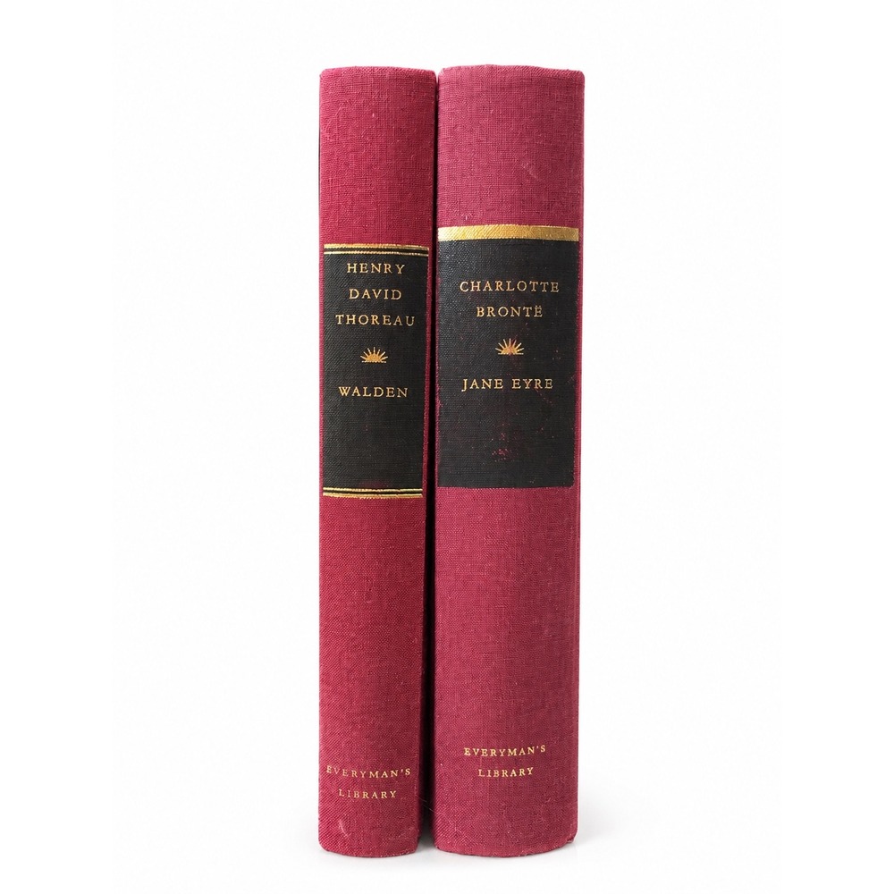 Everyman's Library Hardcover Classics Set Jane Eyre Walden Henry David Thoreau
